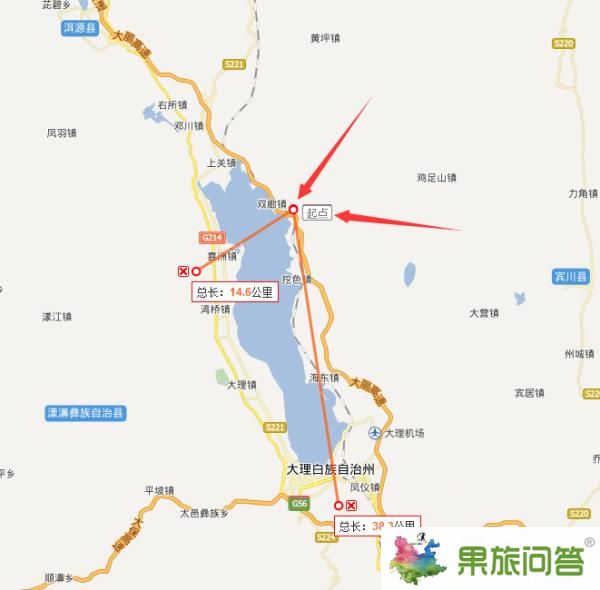 雙廊到洱海要多久?從雙廊到洱海怎么坐車(chē)?雙廊到洱海還有多少公里?