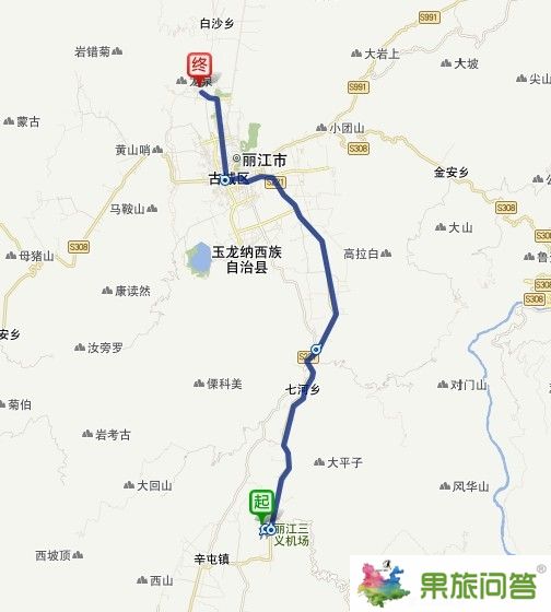 麗江三義機場到束河古鎮(zhèn)怎么坐車,有多少公里?